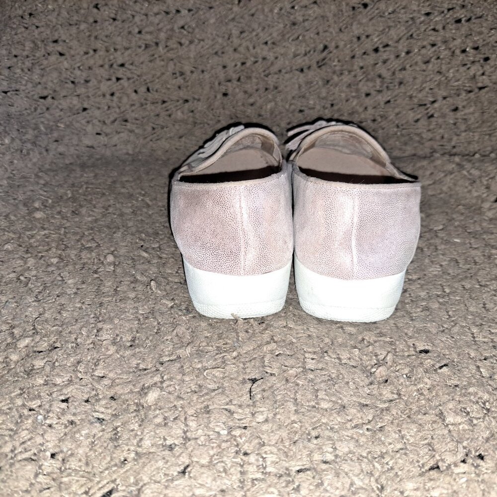 FITFLOP-Superskate Tassel-Pink Shimmery Loafer-Comfort-Sz 8.5-Excellent - Picture 6 of 8